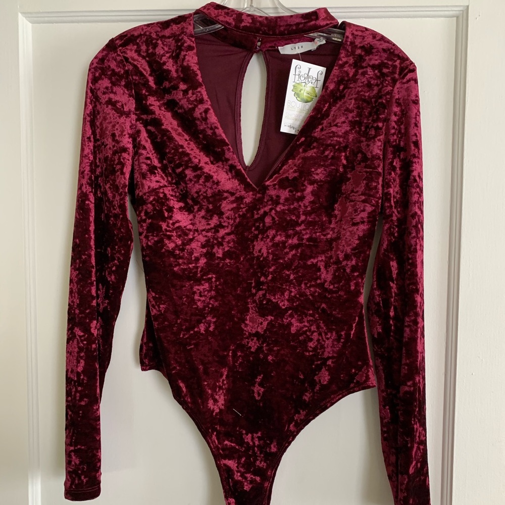 Crushes velvet body suit